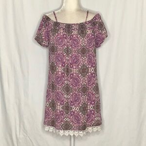 No Comment Cold Shoulder Dress Size M